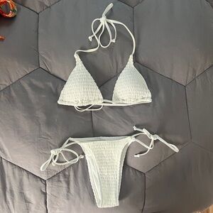 White Fox | White Crochet Bikini Set